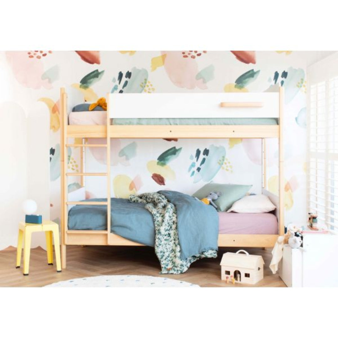 Boori Kids Natty King Single Bunk Bed V20 Barley White/Almond