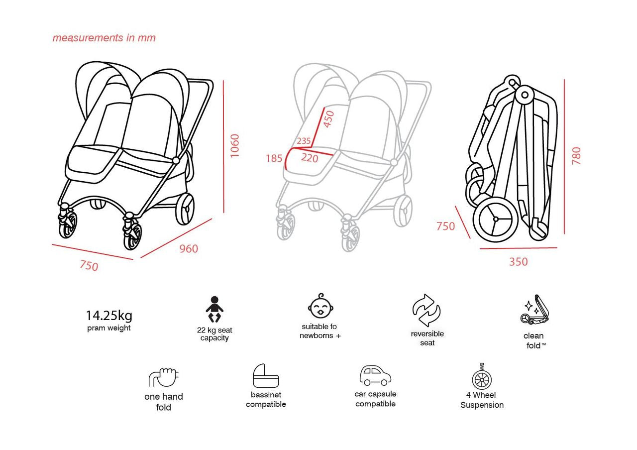 Valco Baby Snap Ultra Duo Series 2 Pram Pitch