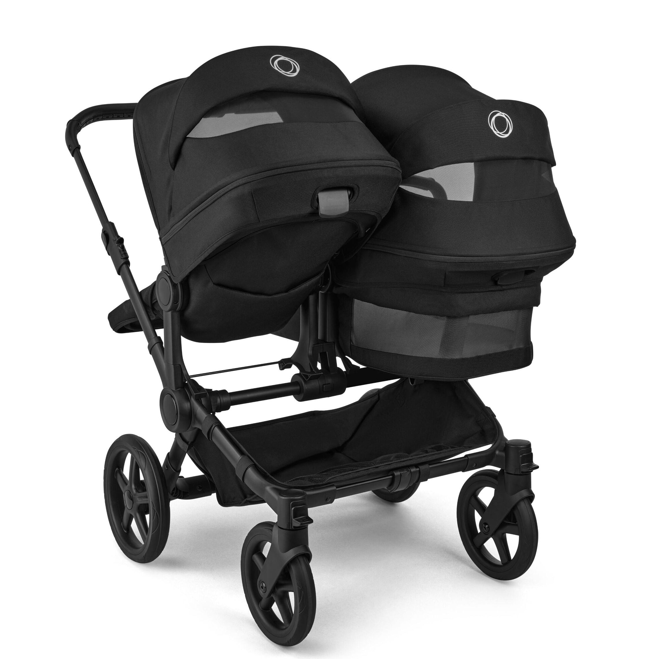 Bugaboo Donkey 6 Double Pram TRAVEL SYSTEM (includes Bugaboo Turtle car seat with base & adaptors)