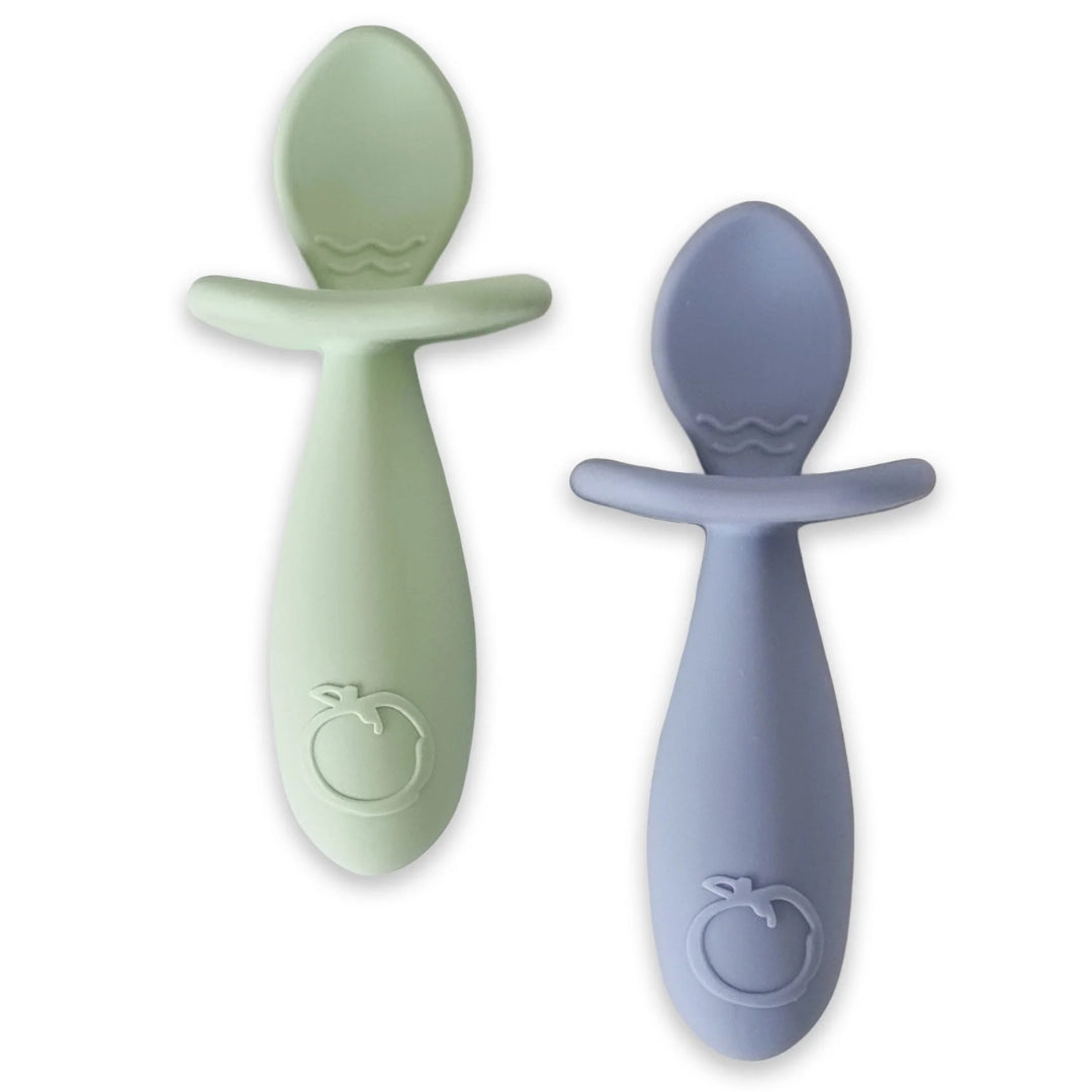 PLUM Silicone Easy Grip Spoon Set 2pk