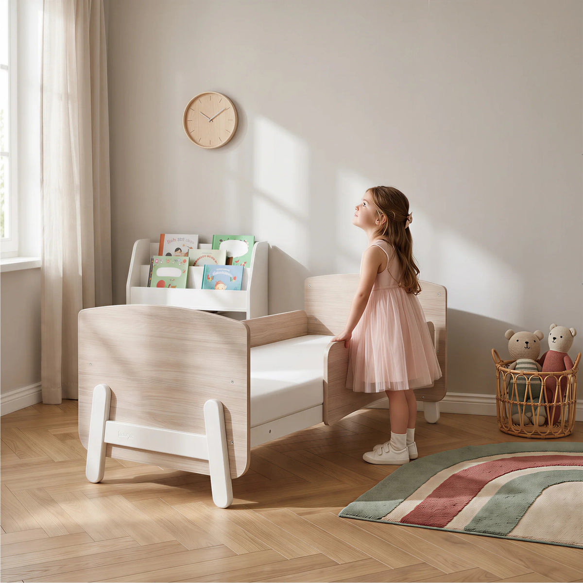 Boori Natty Ergonomic Cot with Dropside