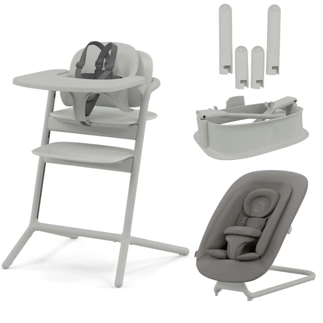 CYBEX Lemo 2 High Chair 3 in 1 + Bouncer Set + Training Tower
