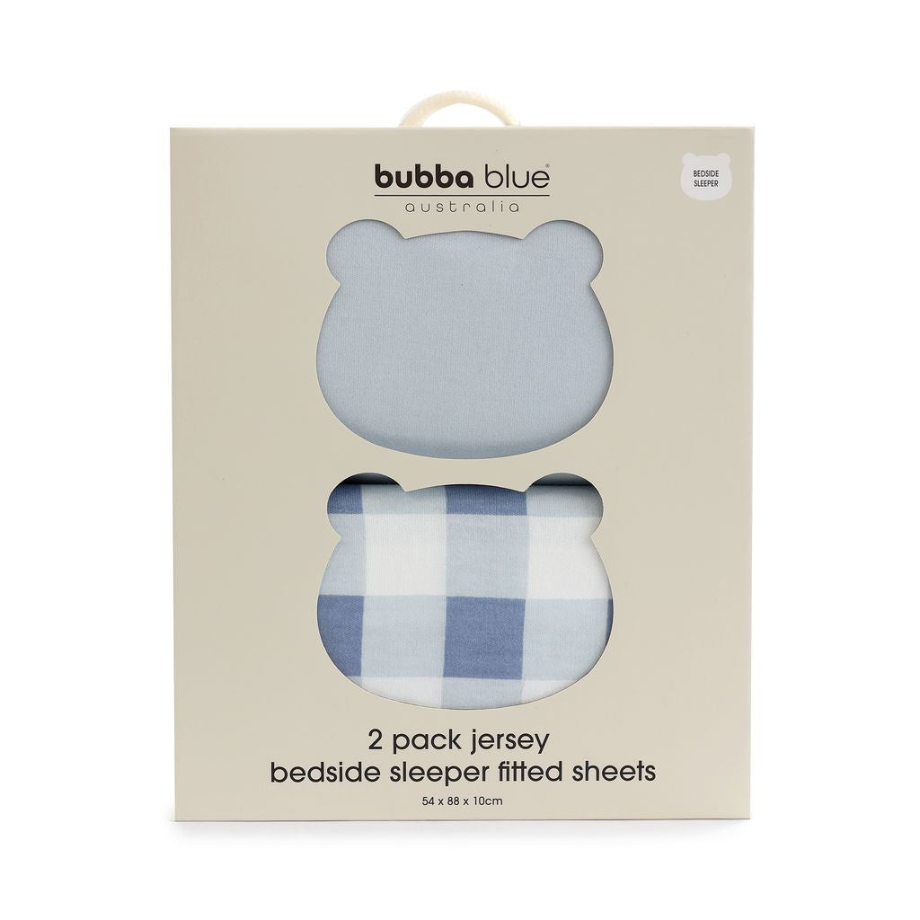 Bubba Blue Sundae Jersey Bedside Sleeper Fitted Sheets 2pk