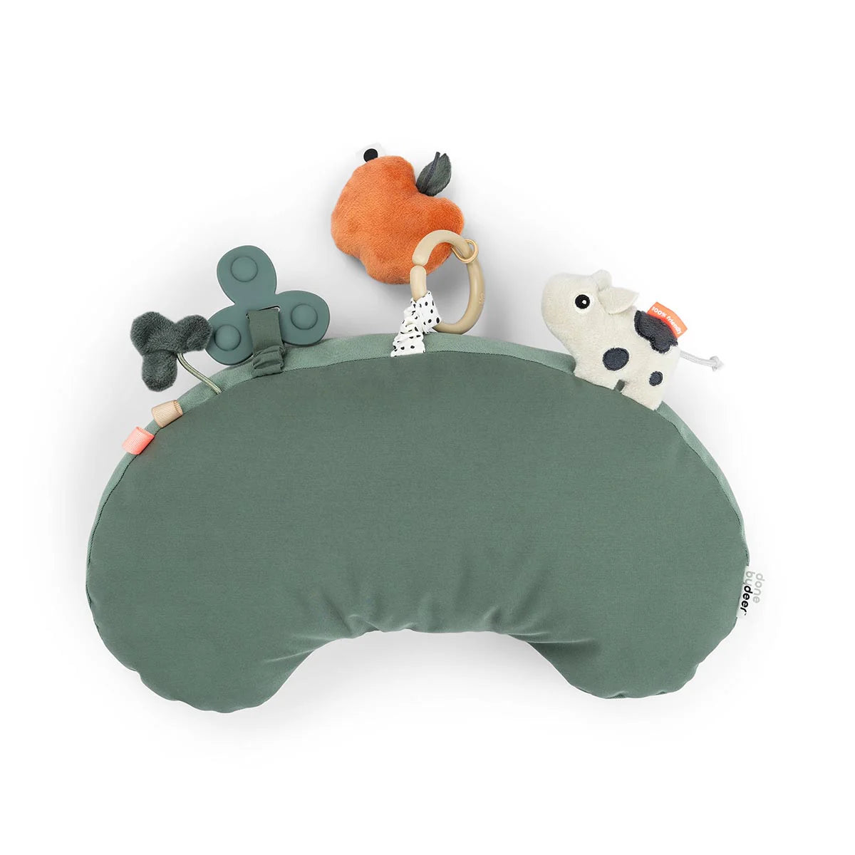 Done By Deer Tummy Time Activity Toy Tiny Farm Green