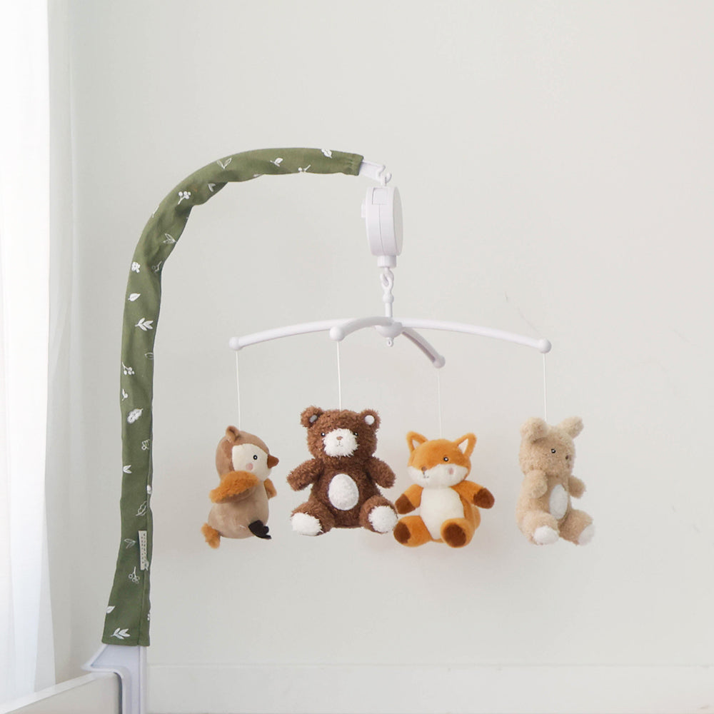 Living Textiles Musical Mobile Set Fox & Friends