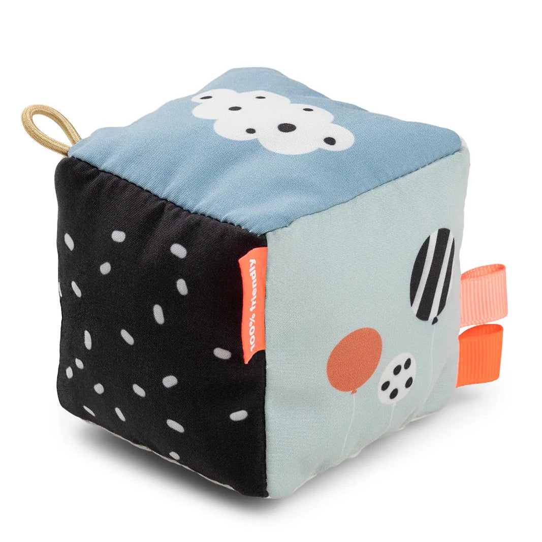 Done By Deer Contrast Baby Cube Happy Clouds