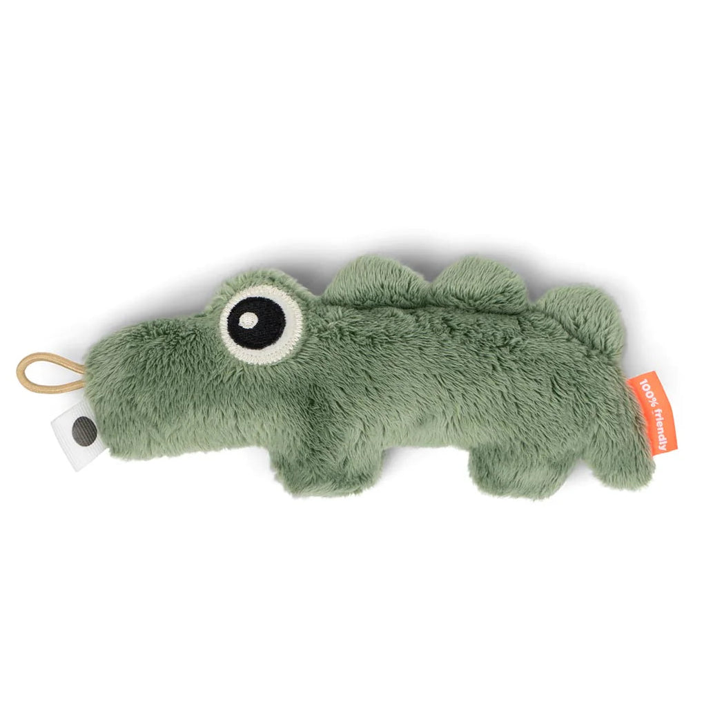 Done By Deer Tiny Sensory Rattle Croco Green