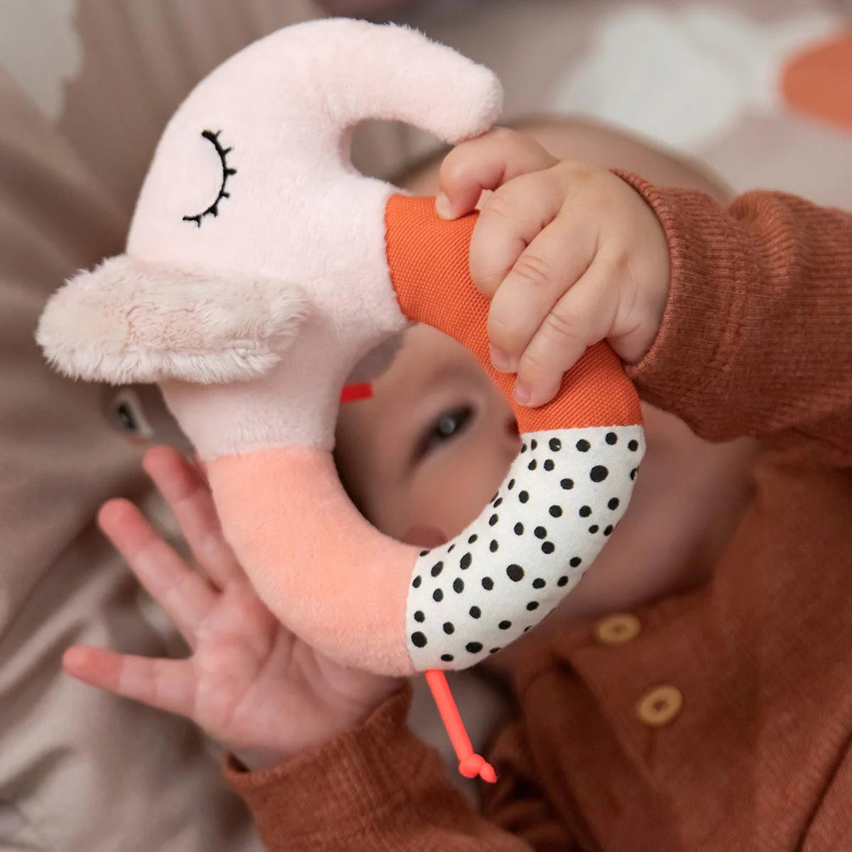 Done By Deer Sensory Ring Rattle Elphee