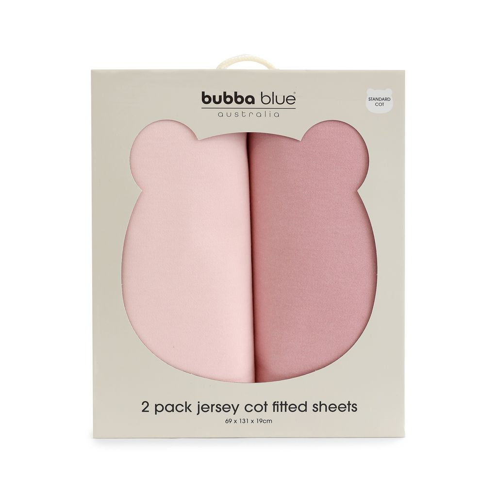 Bubba Blue Sundae Jersey Cot Fitted Sheets 2pk