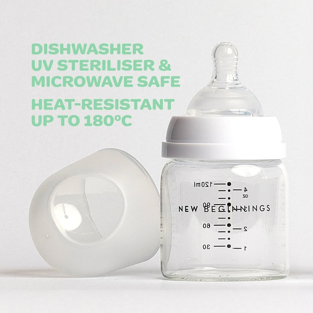 New Beginnings Classic Glass Bottle 120ml Twin Pack