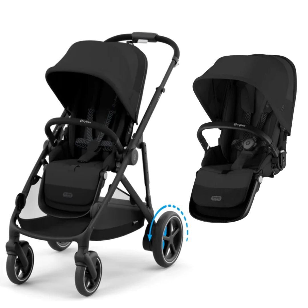 Cybex eGazelle S Pram + Gazelle S Second Seat