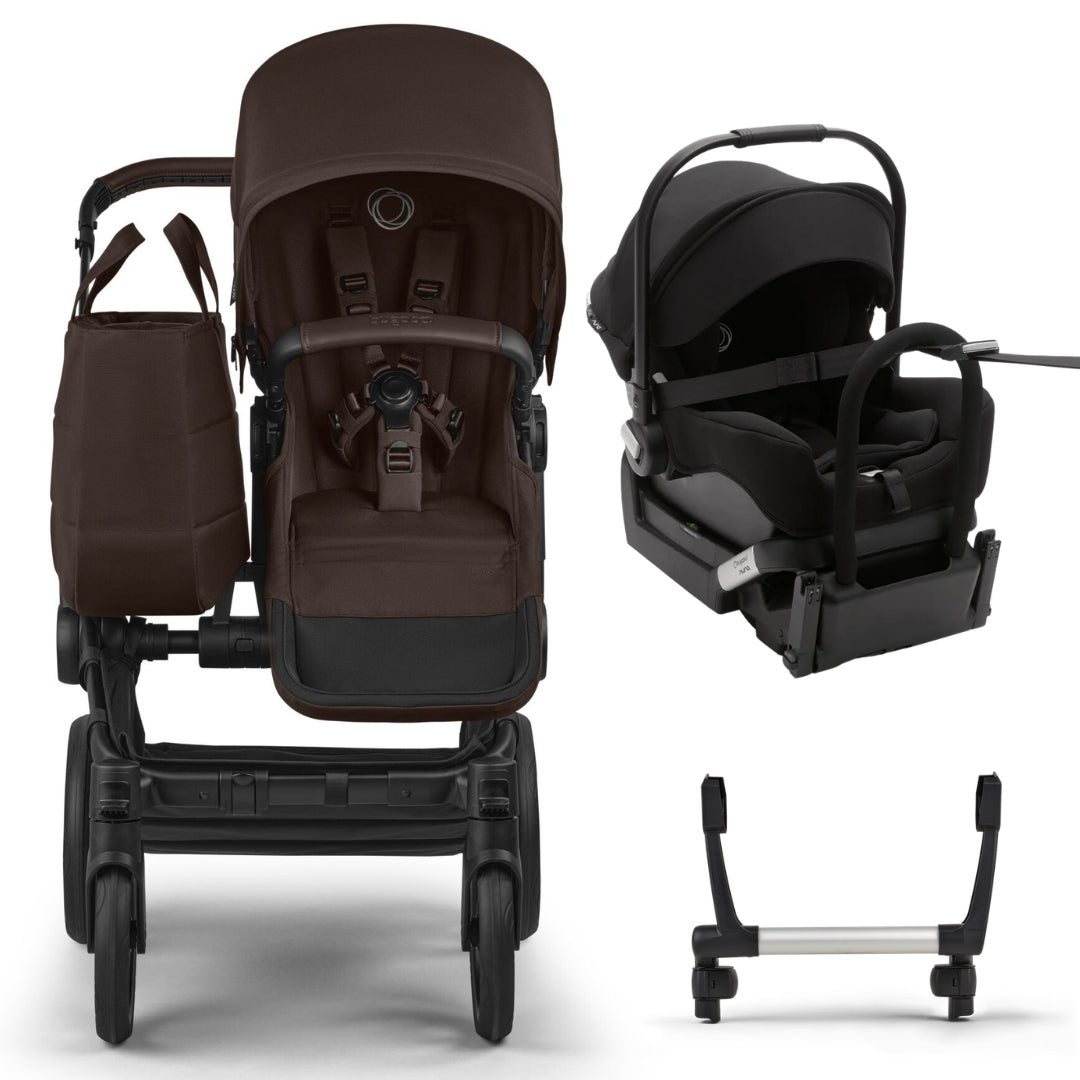 Bugaboo Donkey 6 Mono Pram TRAVEL SYSTEM (includes Bugaboo Turtle car seat with base & adaptors)