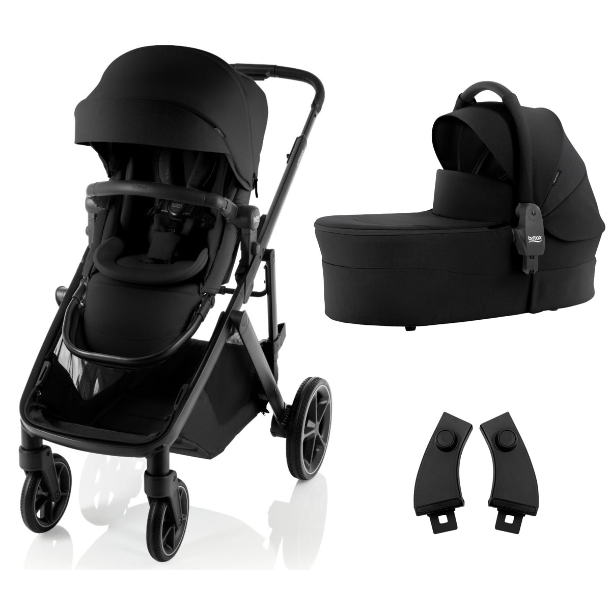 Britax Aptana Stroller with Bassinet & Lower Adaptors