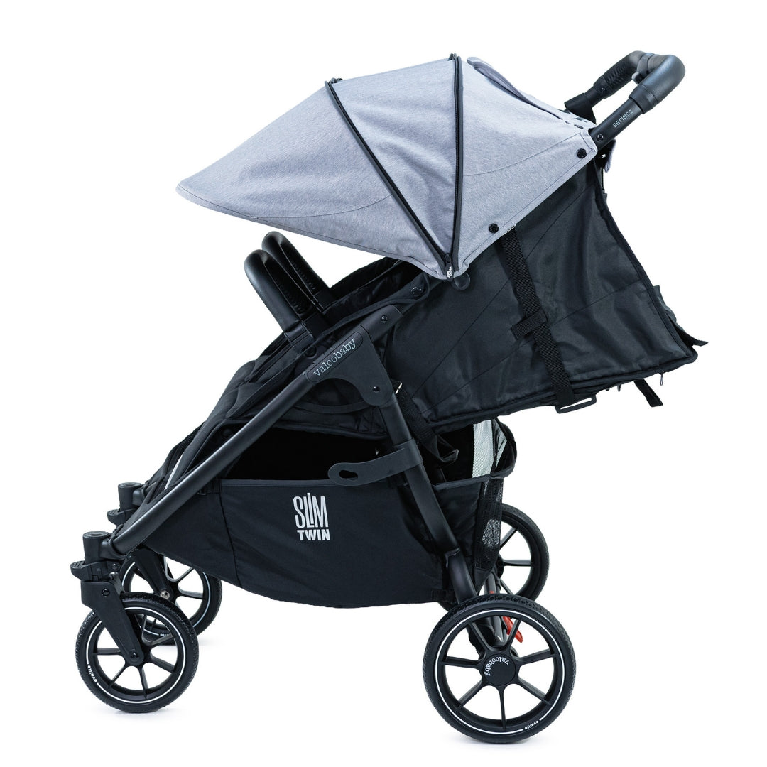 Valco Baby Slim Twin Series 2 Pram Steel Grey
