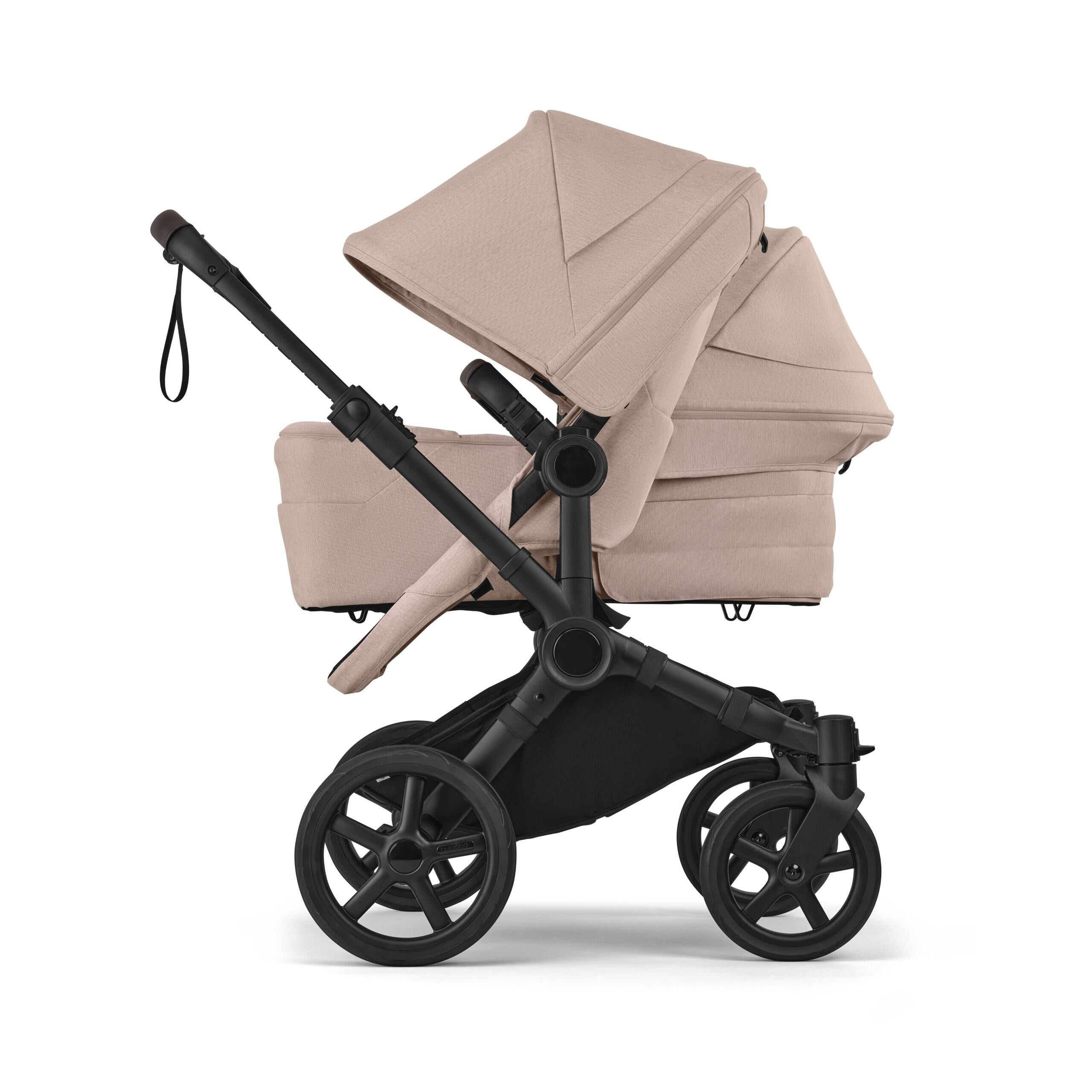 Bugaboo Donkey 6 Double Pram TRAVEL SYSTEM (includes Bugaboo Turtle car seat with base & adaptors)