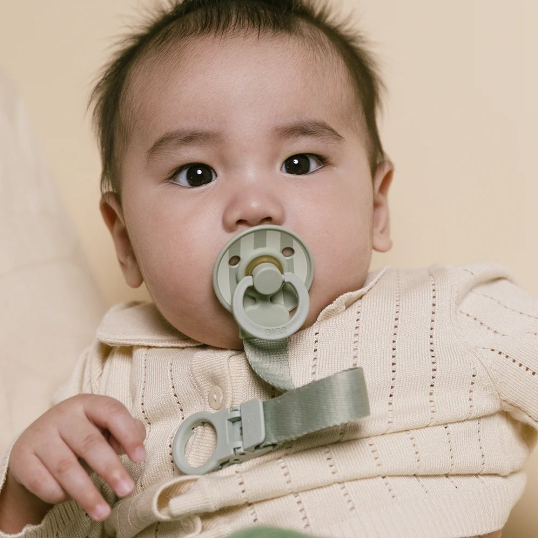 BIBS Colour Pacifier & Loop Clip Gift Set Latex Size 1