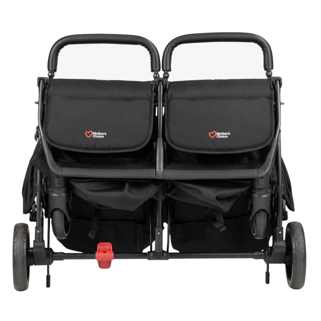Mother's Choice Adventurer Side-By-Side Double Stroller Black