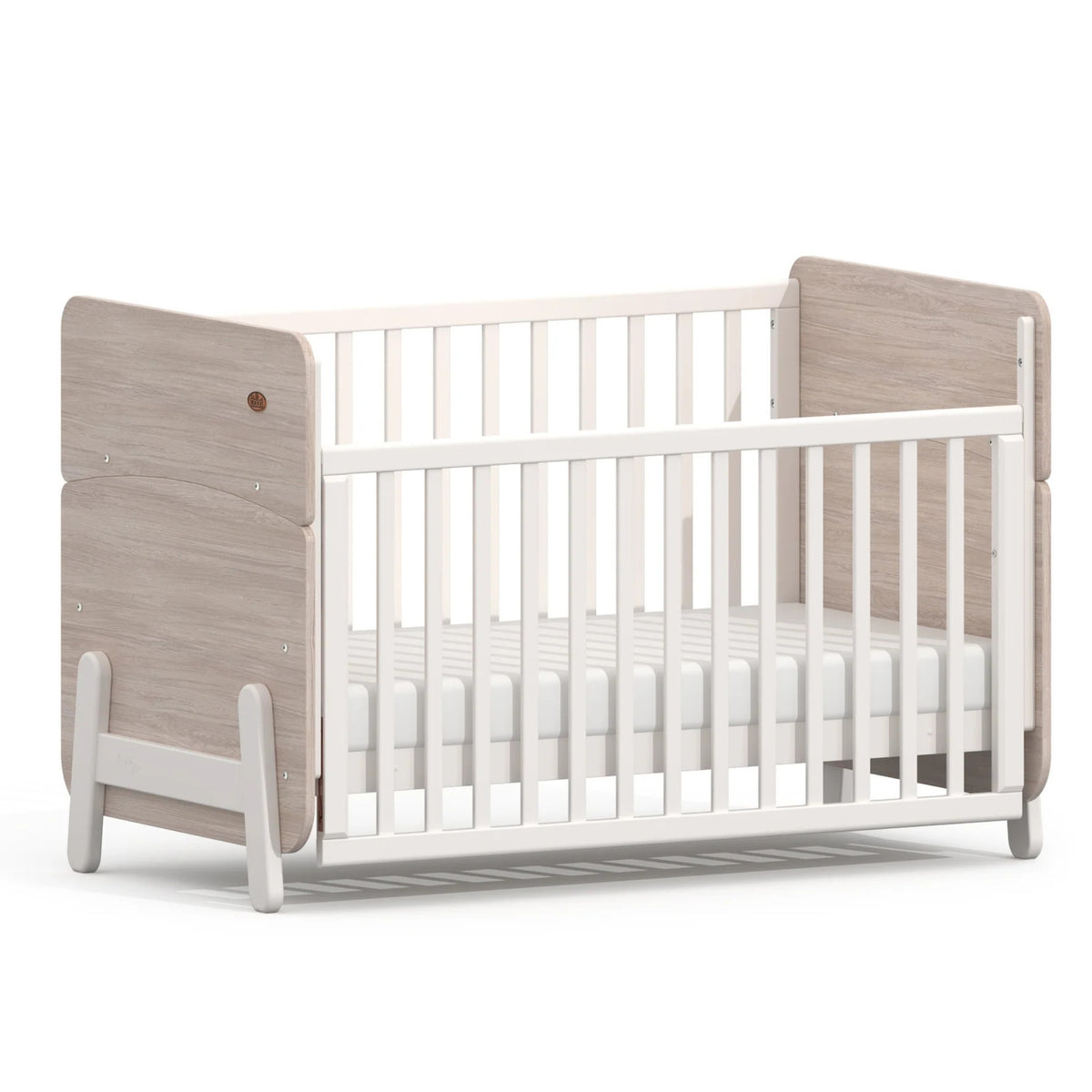 Boori Natty Ergonomic Cot with Dropside