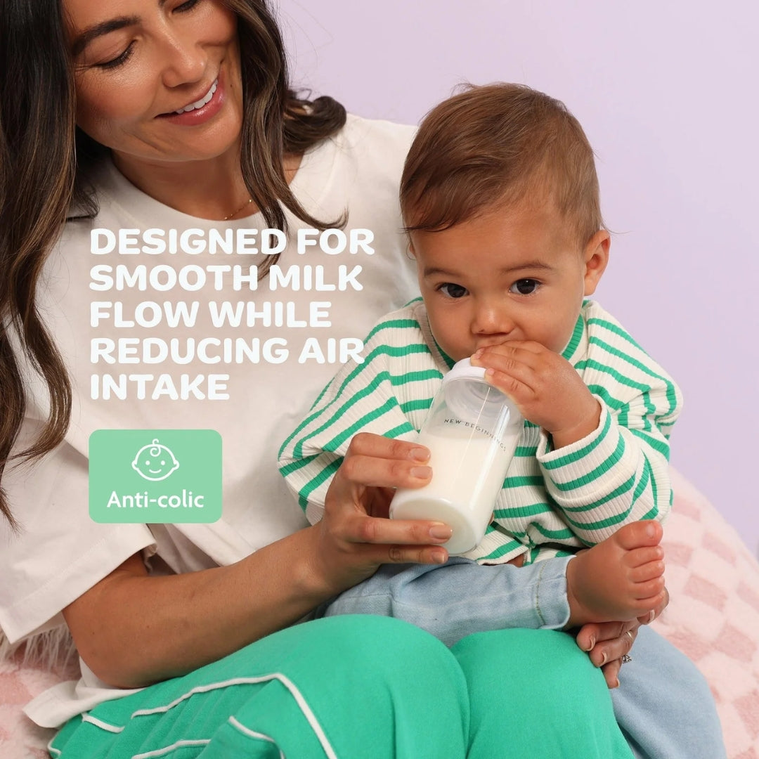 New Beginnings Classic Glass Bottle 240ml Twin Pack