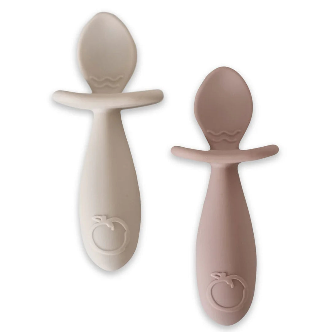 PLUM Silicone Easy Grip Spoon Set 2pk