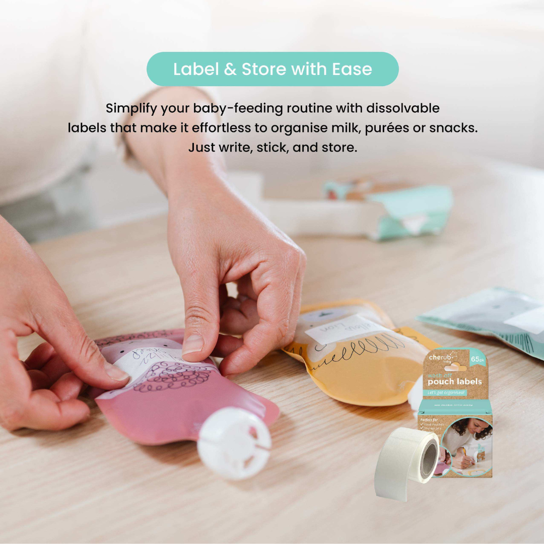 Cherub Baby Reusable Baby Food And Yoghurt Pouches Bundle Kit V2