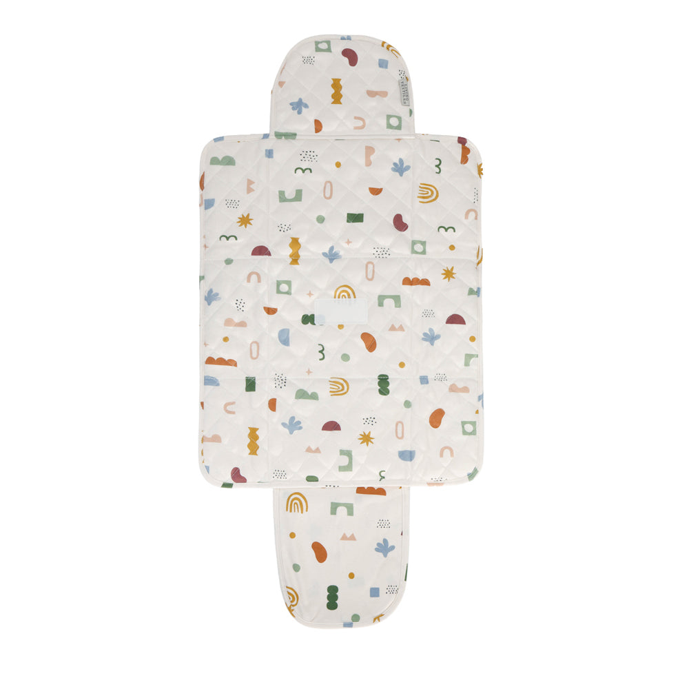 Living Textiles Foldable Waterproof Travel Change Mat Geo Mod