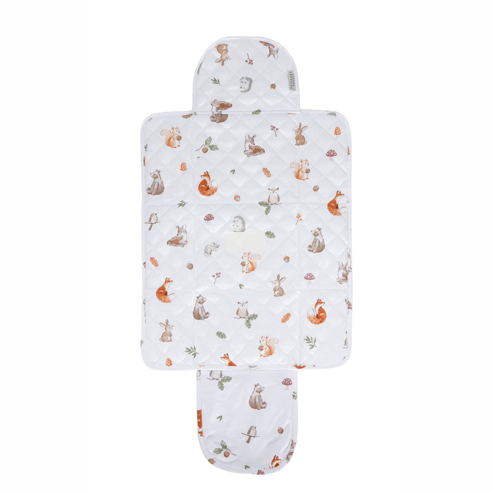 Living Textiles Foldable Waterproof Travel Change Mat Fox & Friends