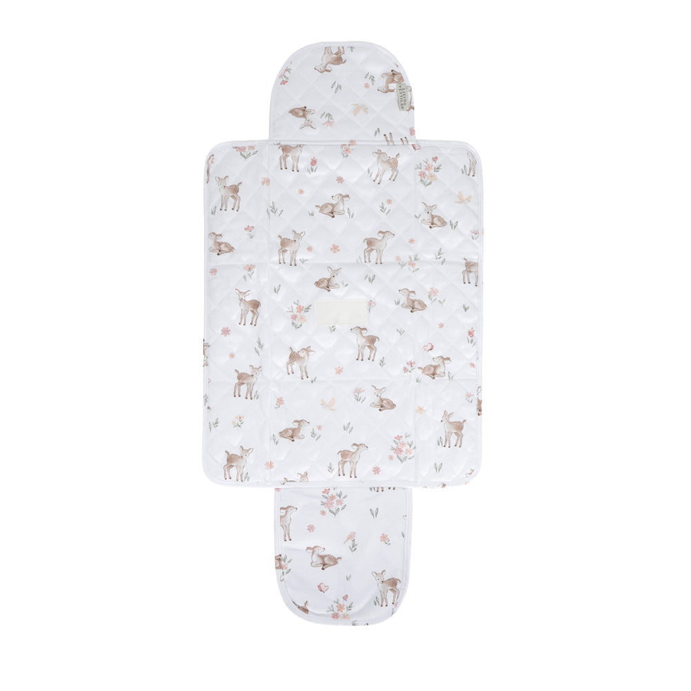 Living Textiles Foldable Waterproof Travel Change Mat Fawn Fables