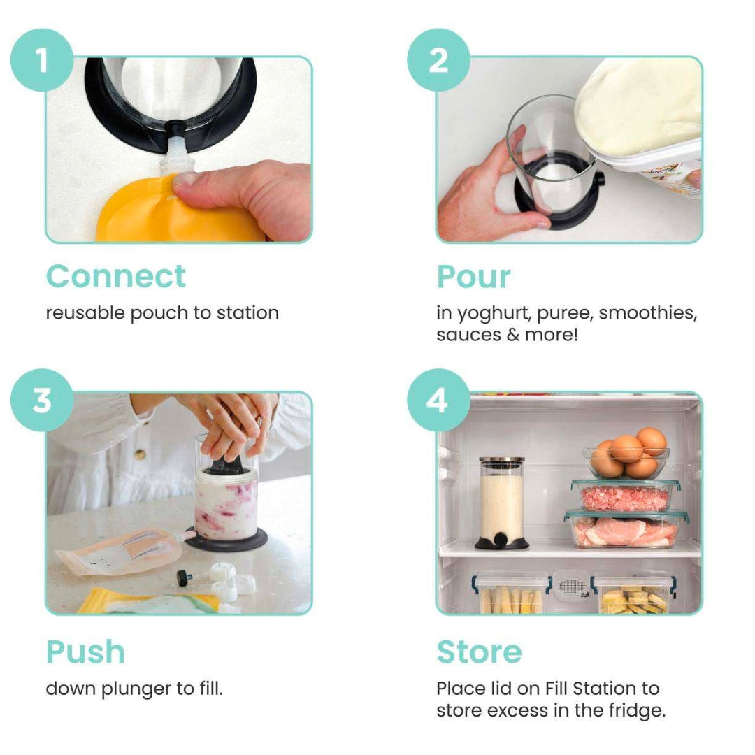 Cherub Baby Glass Pouch Filling Station V2