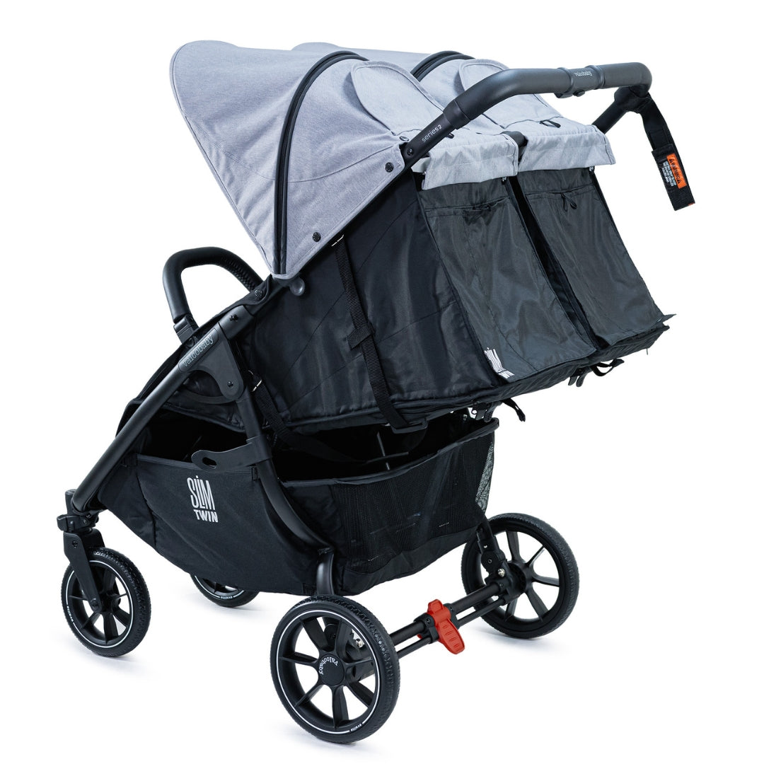 Valco Baby Slim Twin Series 2 Pram Steel Grey