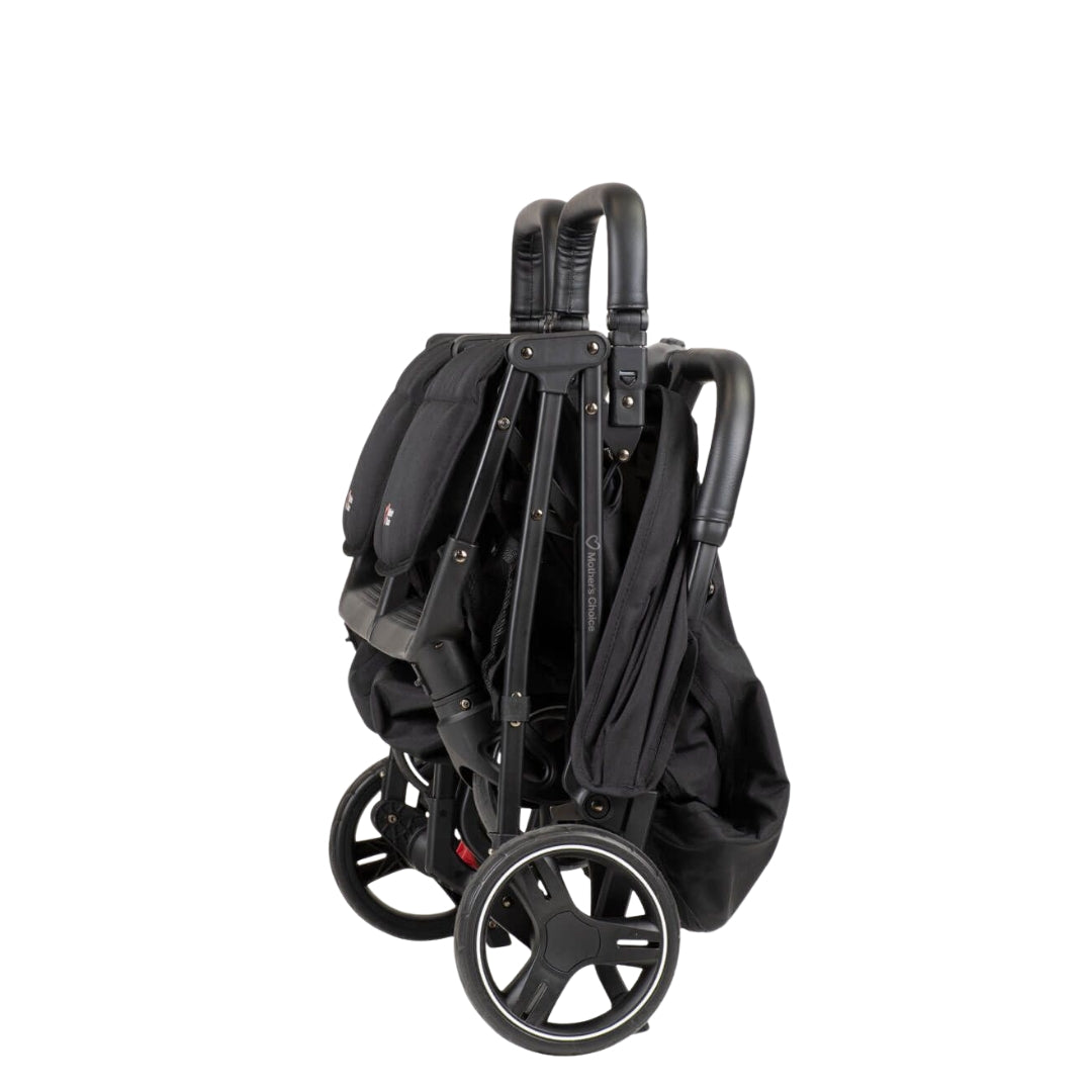 Mother's Choice Adventurer Side-By-Side Double Stroller Black