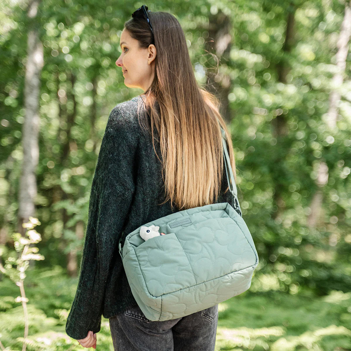Green Quilted Bag