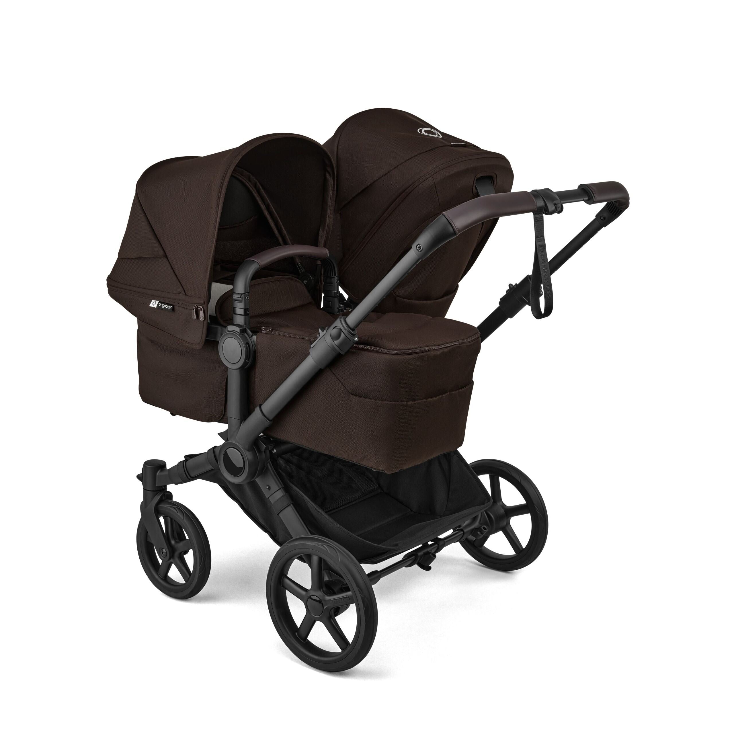 Bugaboo Donkey 6 Double Pram TRAVEL SYSTEM (includes Bugaboo Turtle car seat with base & adaptors)
