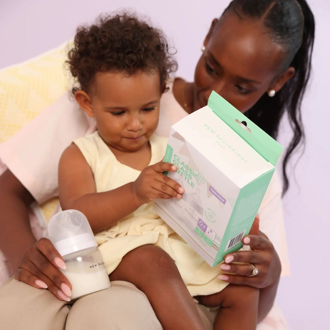 New Beginnings Classic Glass Bottle 120ml Twin Pack