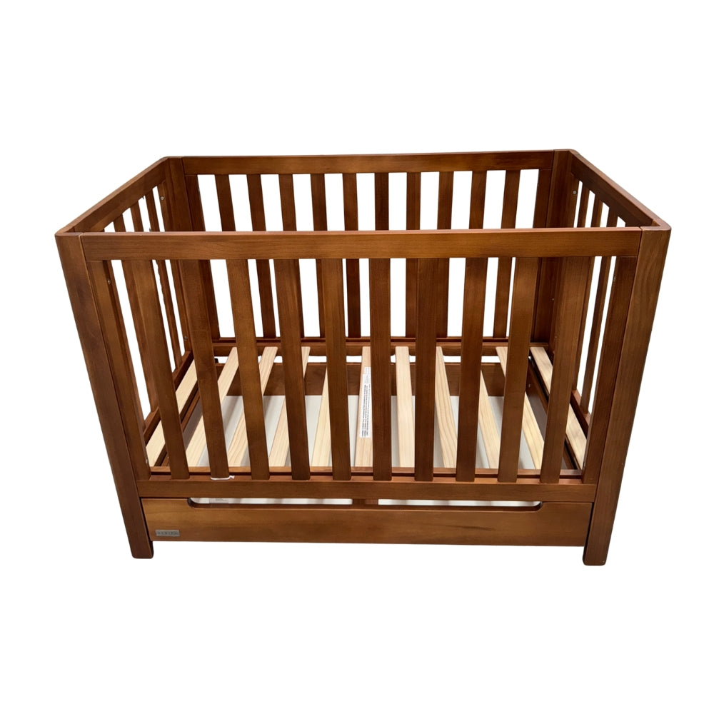 Eldita Kensington Compact Cot Dark Teak with Mattress