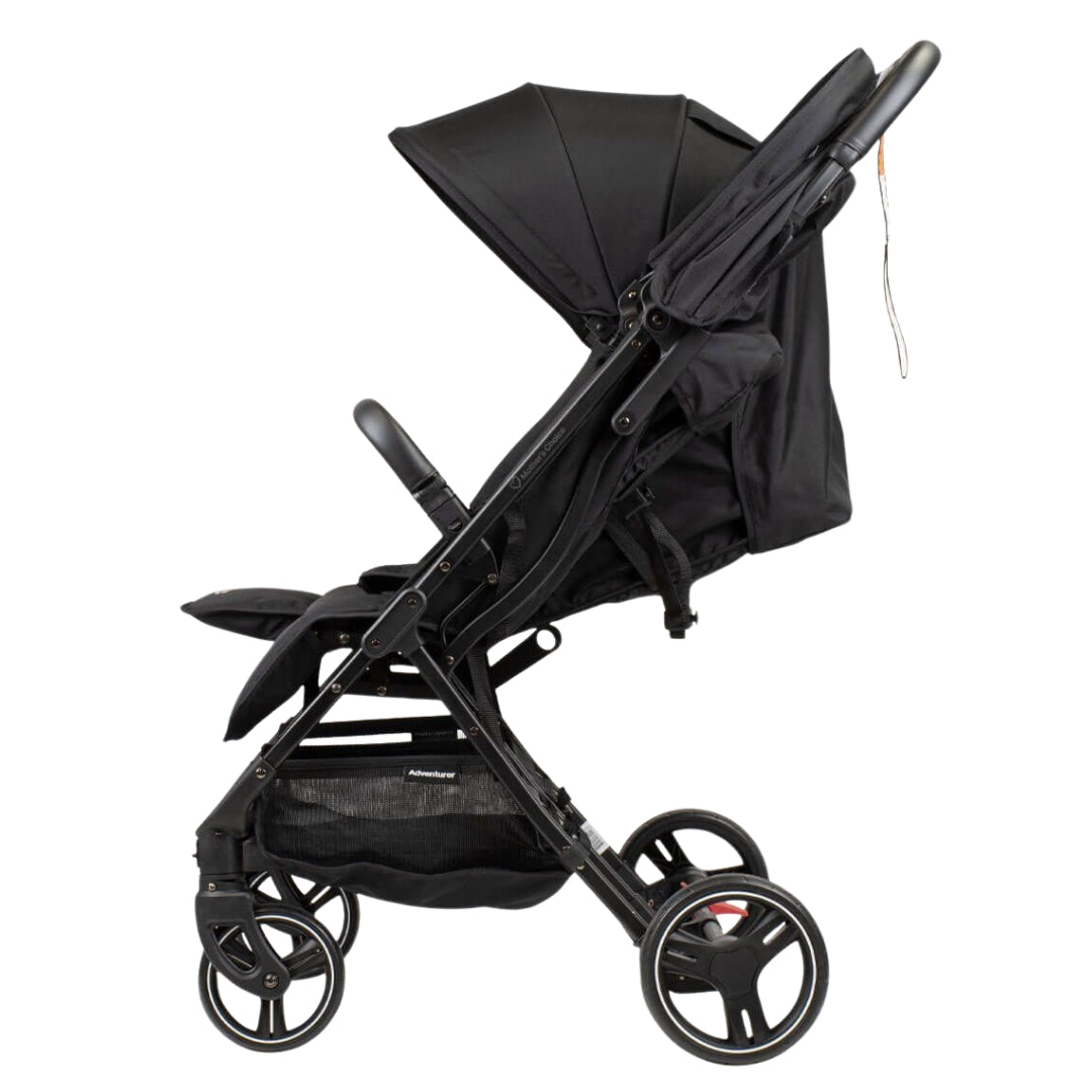 Mother's Choice Adventurer Side-By-Side Double Stroller Black