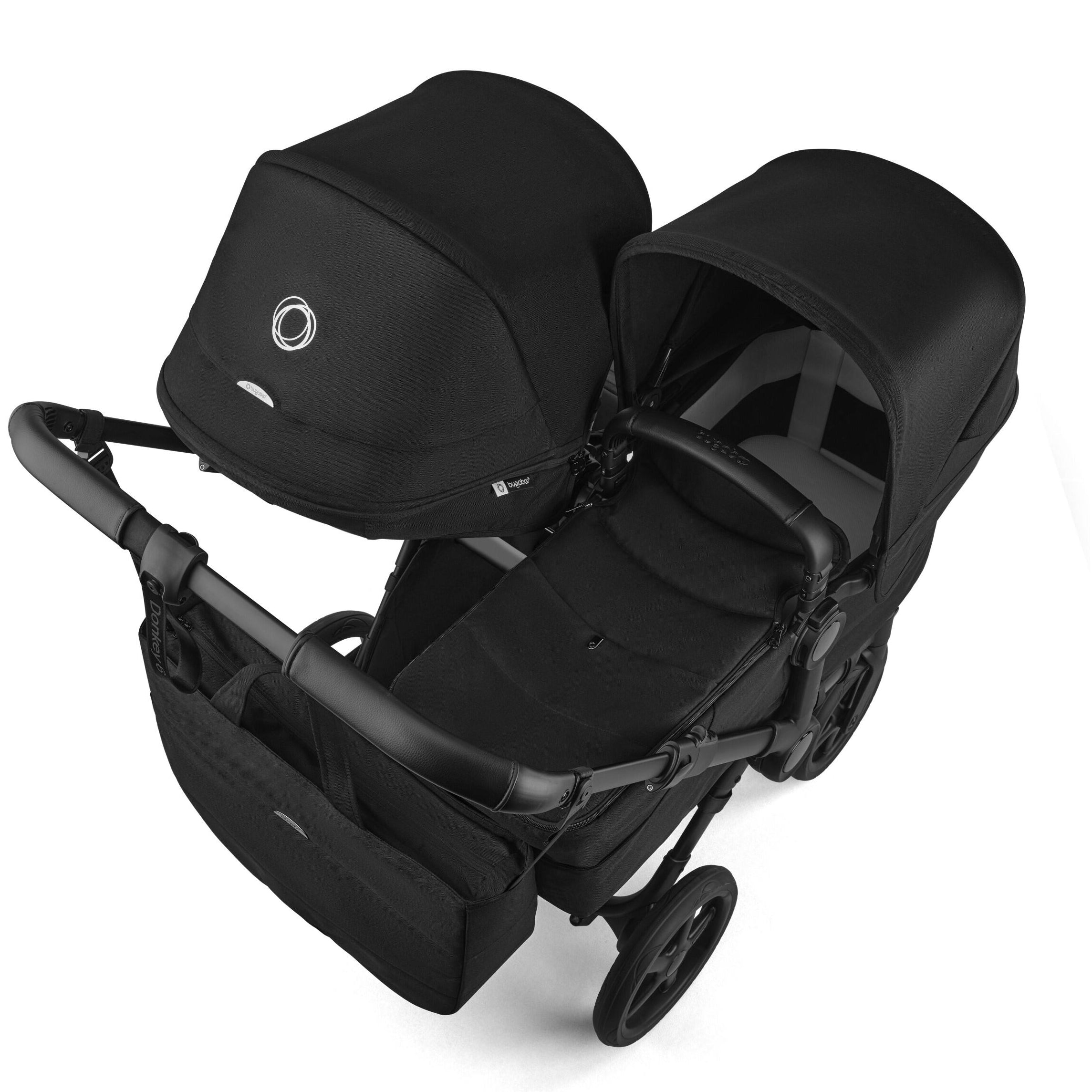 Bugaboo Donkey 6 Double Pram TRAVEL SYSTEM (includes Bugaboo Turtle car seat with base & adaptors)