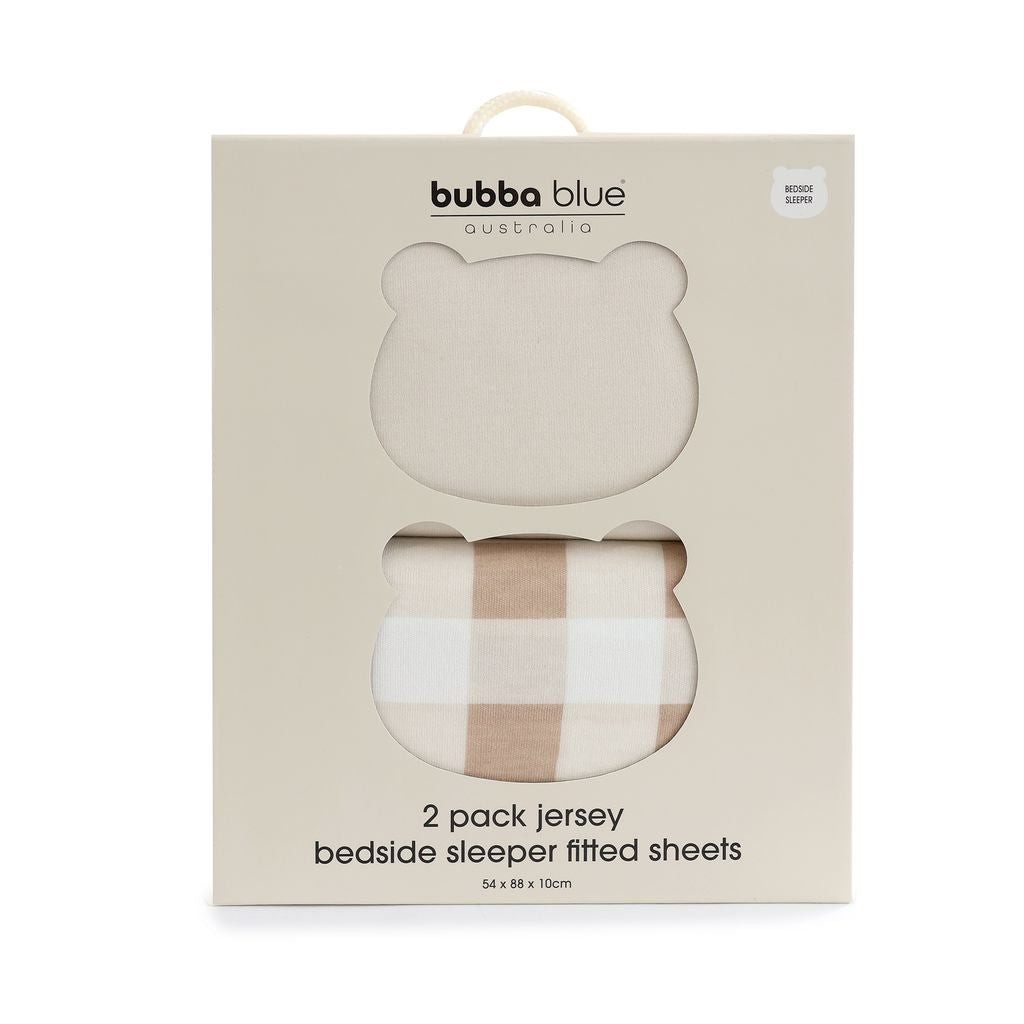 Bubba Blue Sundae Jersey Bedside Sleeper Fitted Sheets 2pk