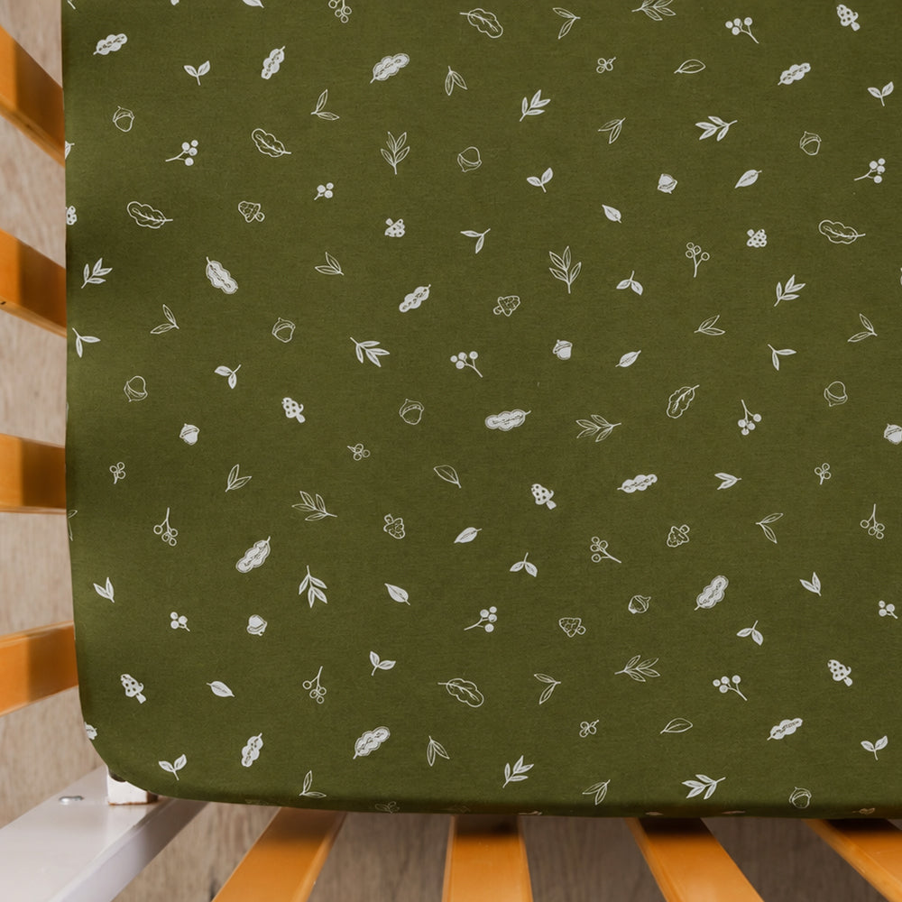 Living Textiles Organic Cotton Jersey Cot Fitted Sheets 2pk Fox & Friends