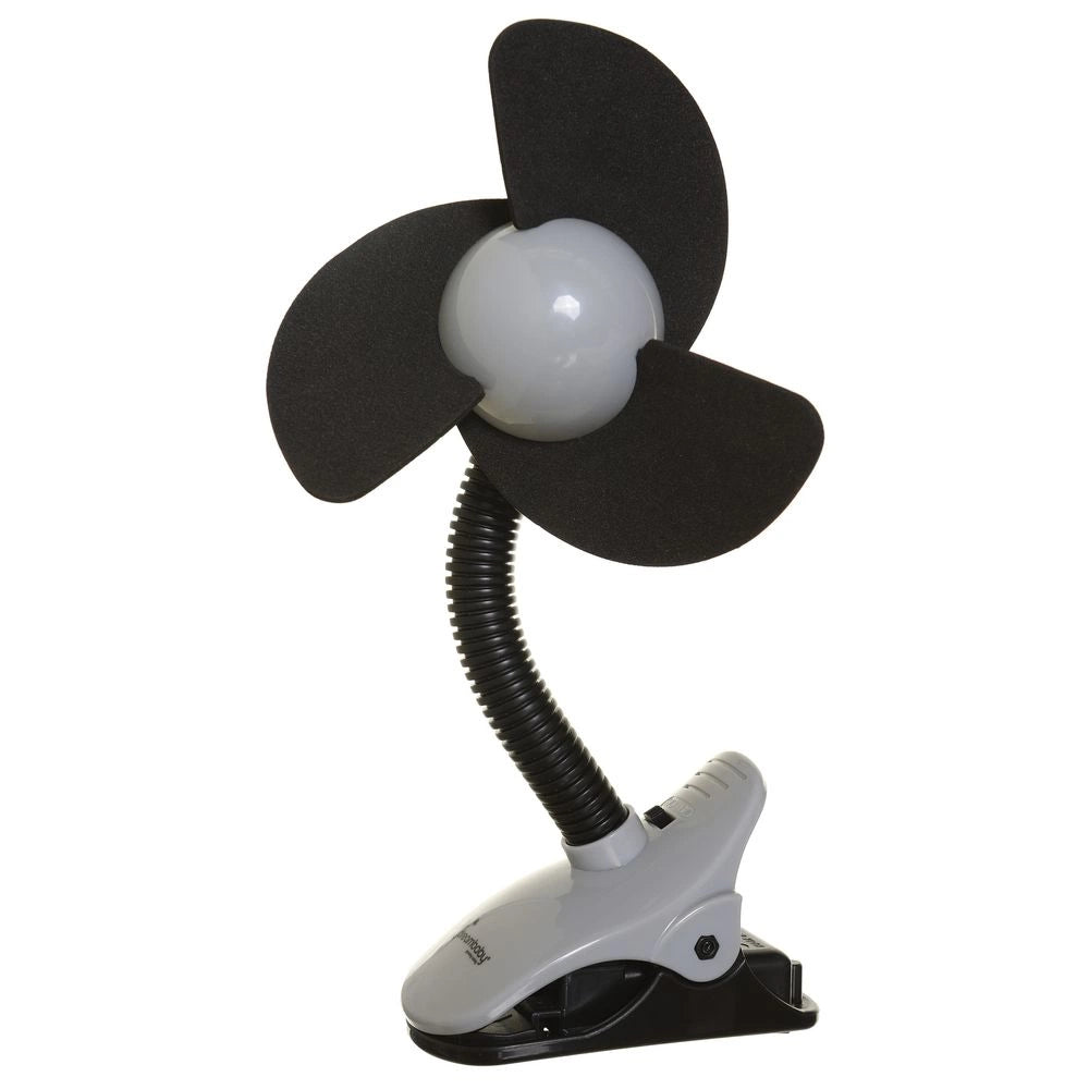 Dreambaby Ezy-Fit Clip on Fan Black & Grey