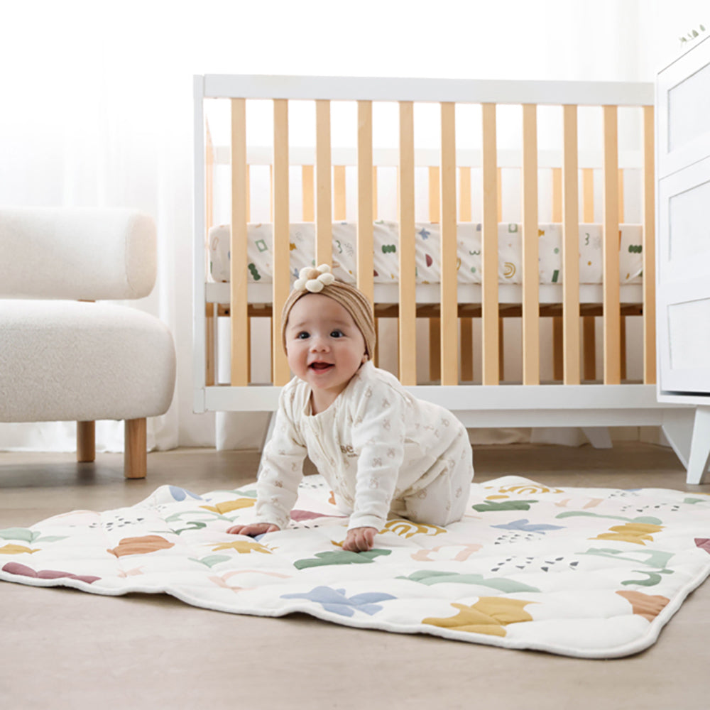 Living Textiles Reversible Quilted Cot Comforter Geo Mod