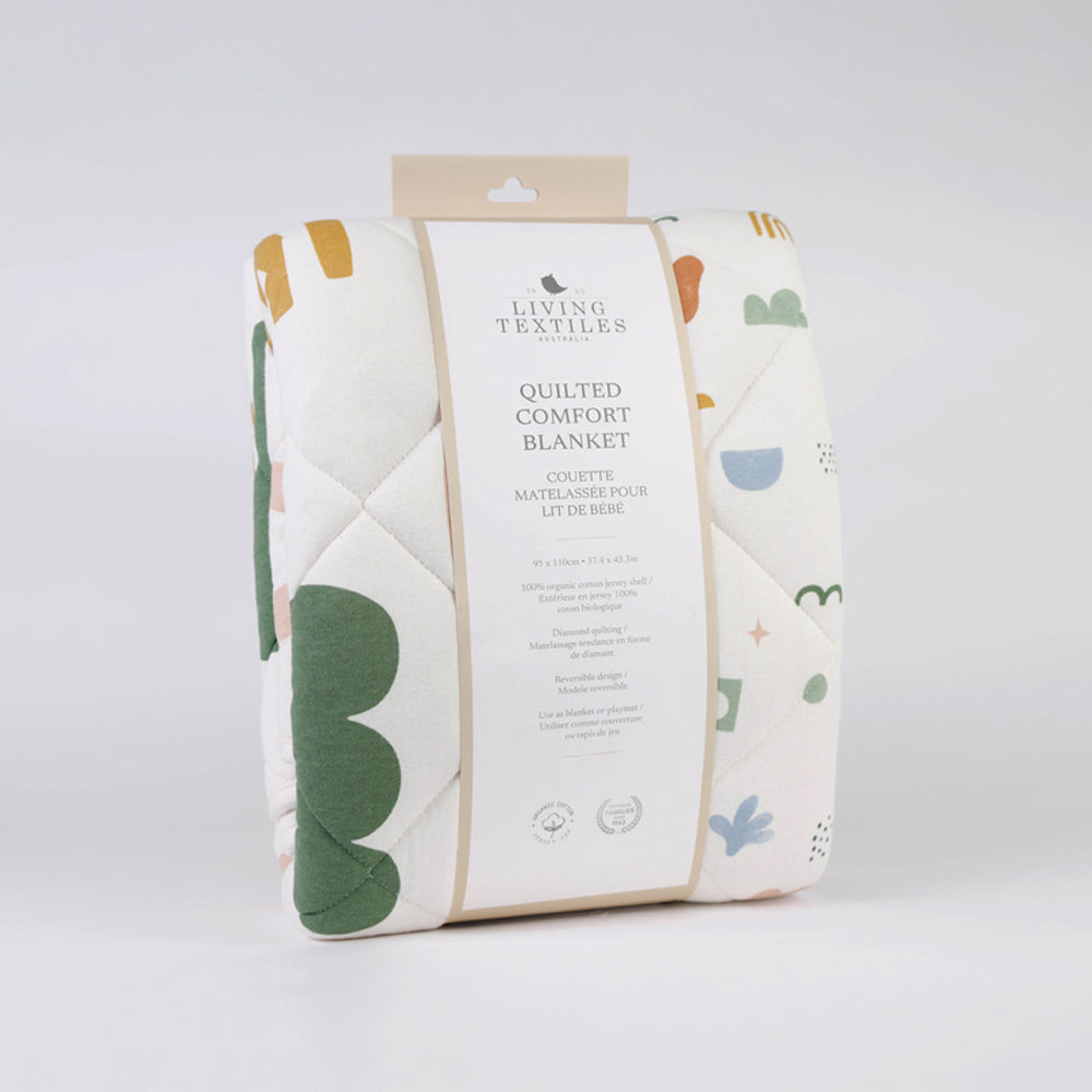 Living Textiles Reversible Quilted Cot Comforter Geo Mod