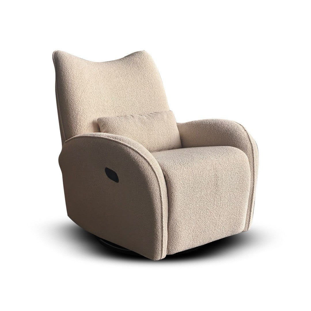 Eldita Kinisi Reclining Rocking Chair Pearl Teddy