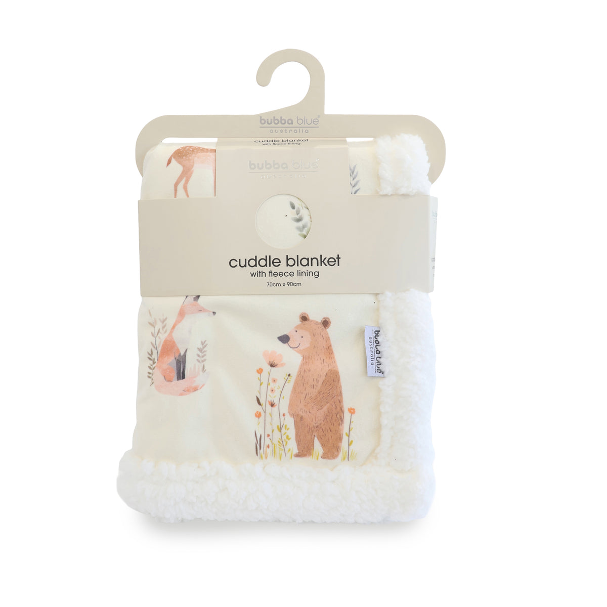 Bubba Blue Enchanted Reversible Fleece Cuddle Blanket
