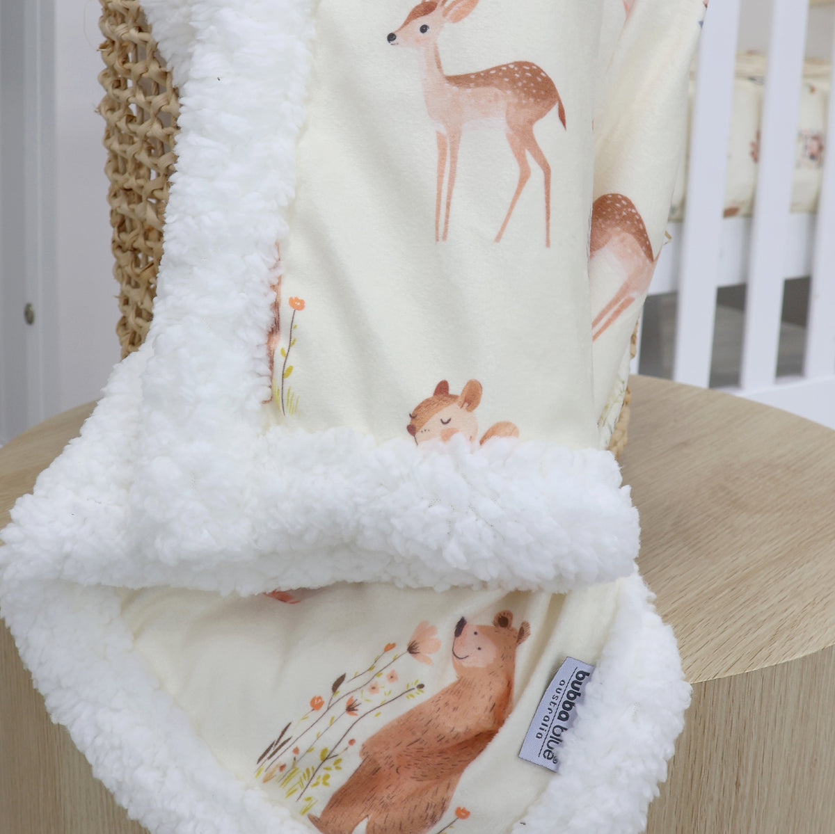 Bubba Blue Enchanted Reversible Fleece Cuddle Blanket