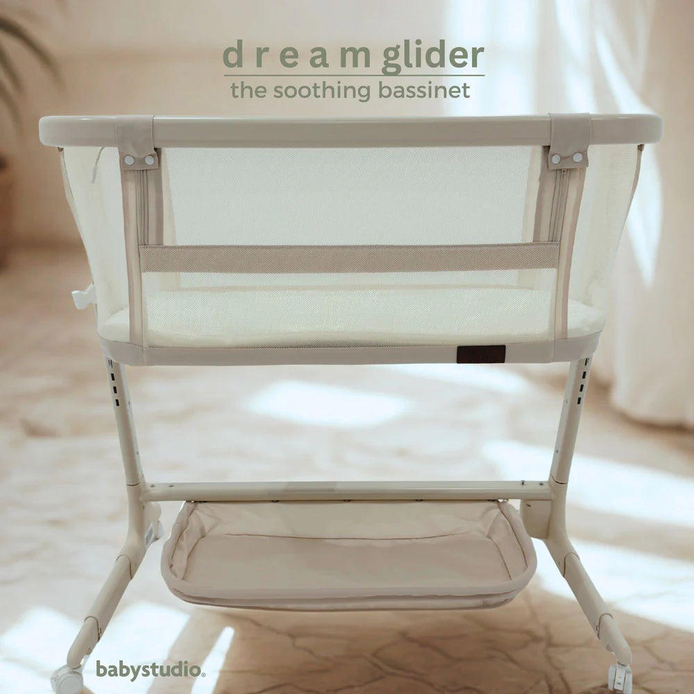 BabyStudio Dream Glider Bedside Sleeper - Auto Motion Bassinet