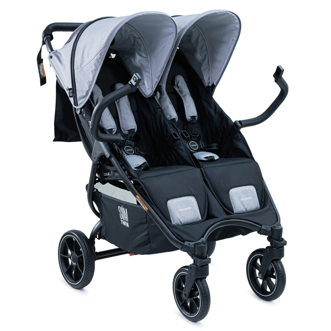 Valco Baby Slim Twin Series 2 Pram Steel Grey