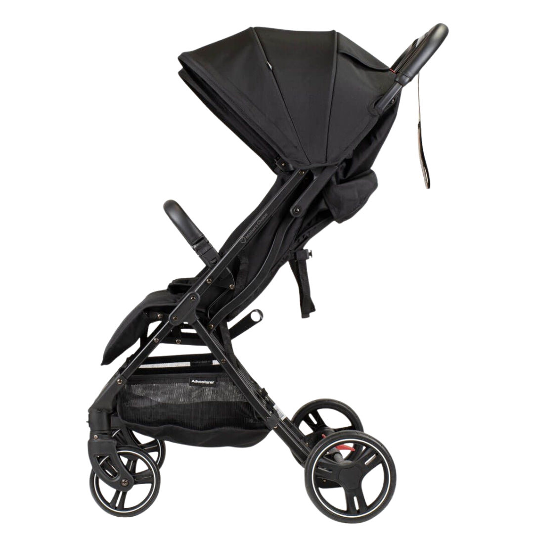 Mother's Choice Adventurer Side-By-Side Double Stroller Black