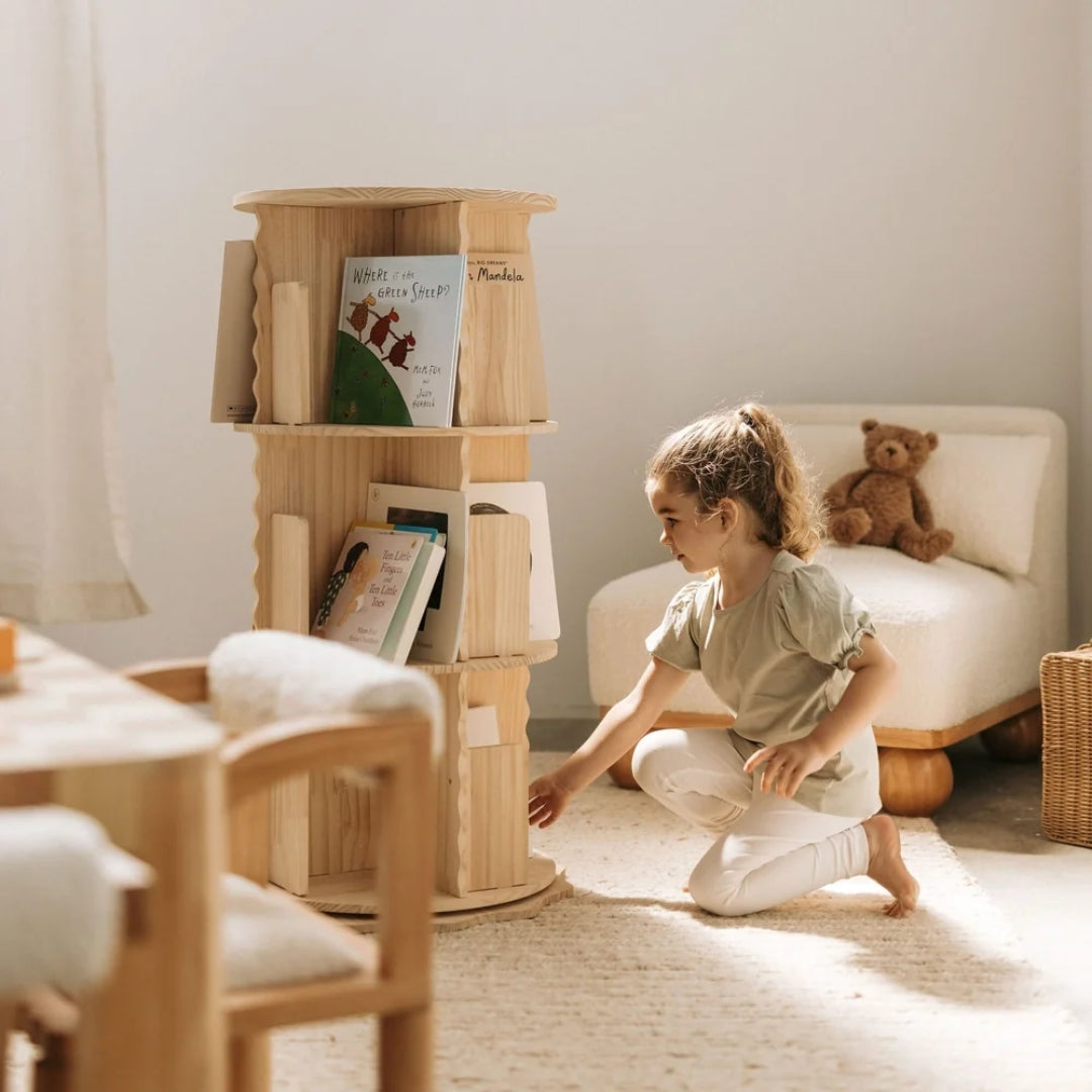 Nuage Interiors Malo Rotating Bookshelf