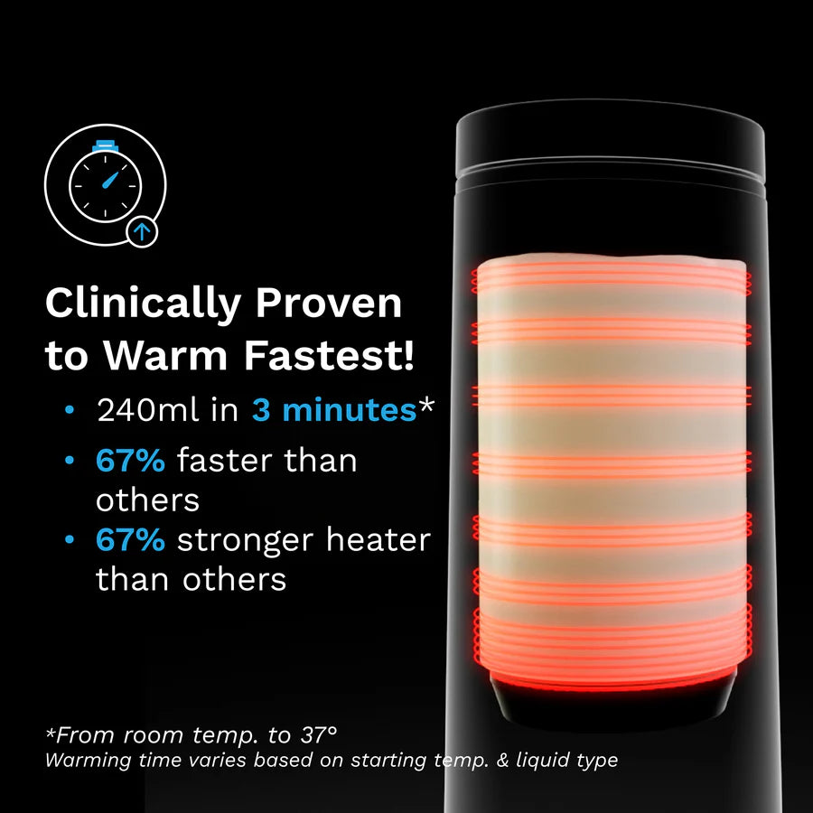 Baby Brezza Superfast Portable Bottle Warmer Black